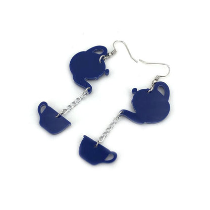 Fashion Acrylic Teapot Long Women's Earrings-Jewearrings