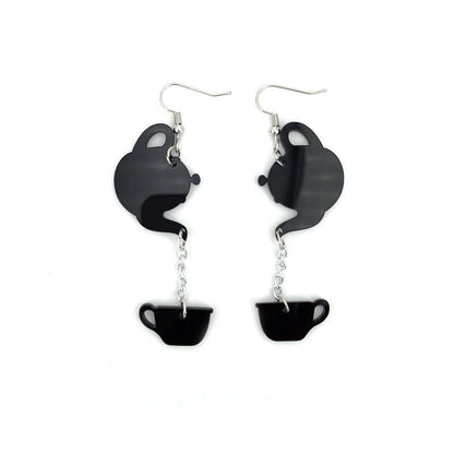 Fashion Acrylic Teapot Long Women's Earrings-Jewearrings