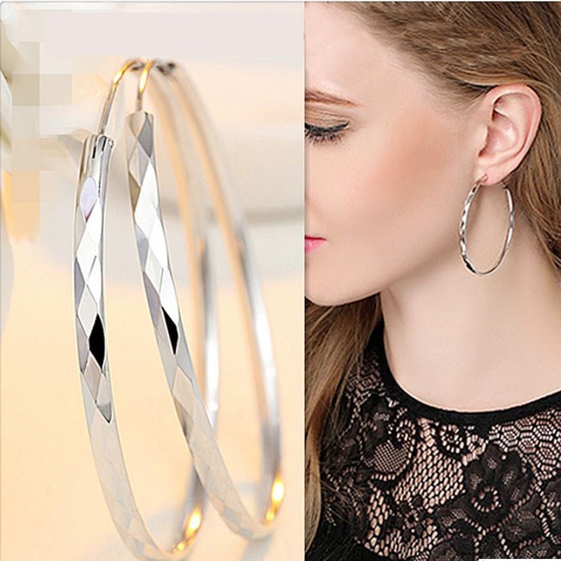 Fashion all-match female big earrings-Jewearrings