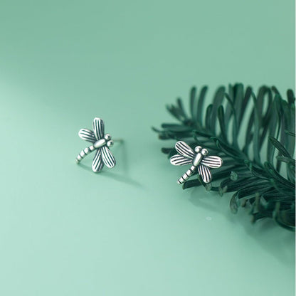 Fashion And Simple Temperament Dragonfly Earrings-Jewearrings