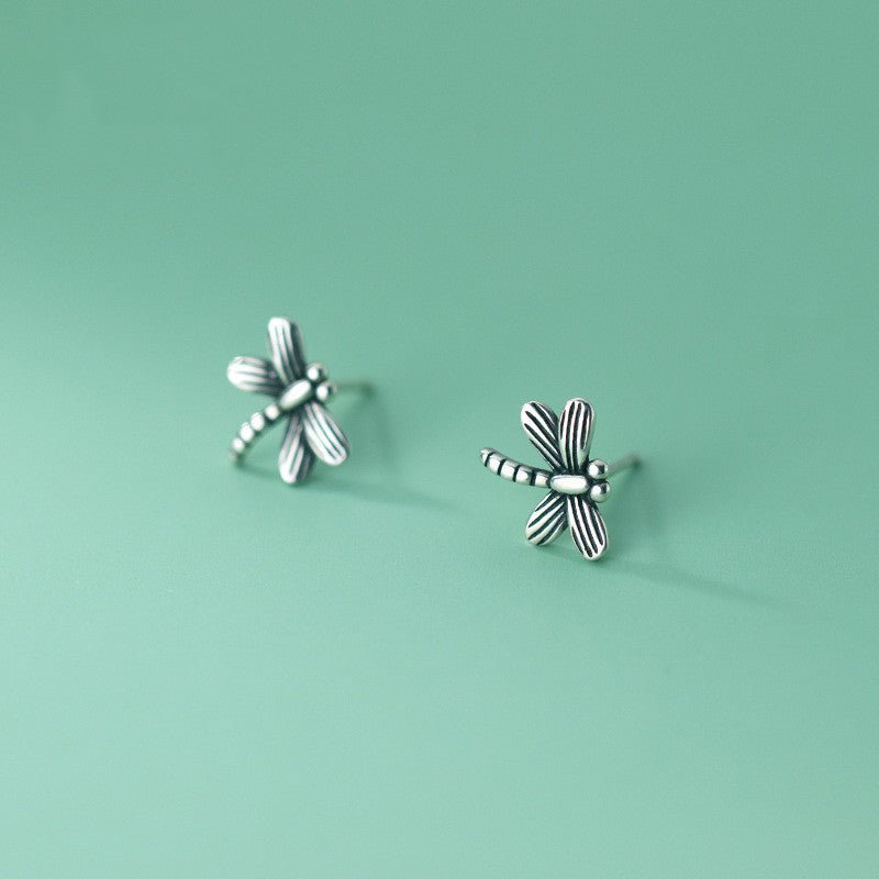 Fashion And Simple Temperament Dragonfly Earrings-Jewearrings