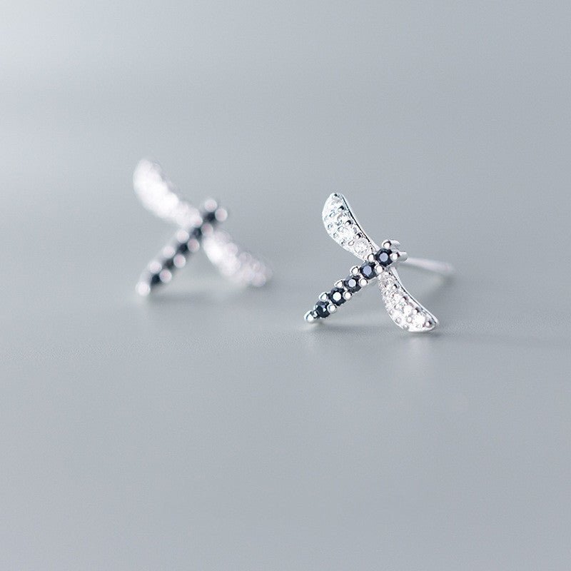 Fashion And Simple Temperament Dragonfly Earrings-Jewearrings