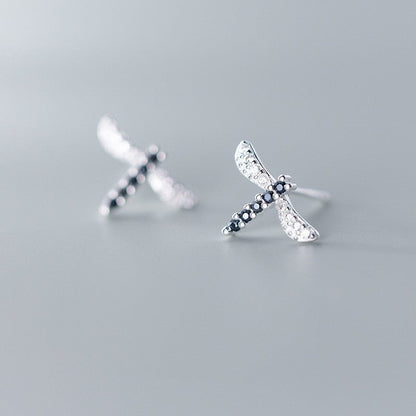 Fashion And Simple Temperament Dragonfly Earrings-Jewearrings