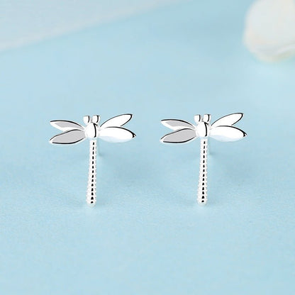 Fashion And Simple Temperament Dragonfly Earrings-Jewearrings