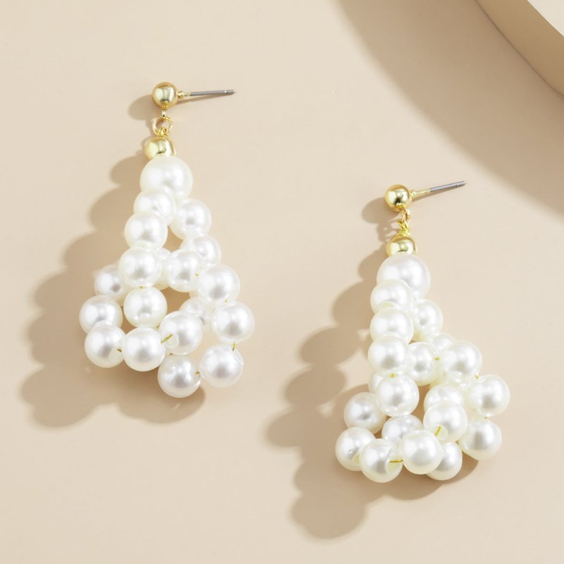 Fashion Baroque Pearl Earrings Retro-Jewearrings