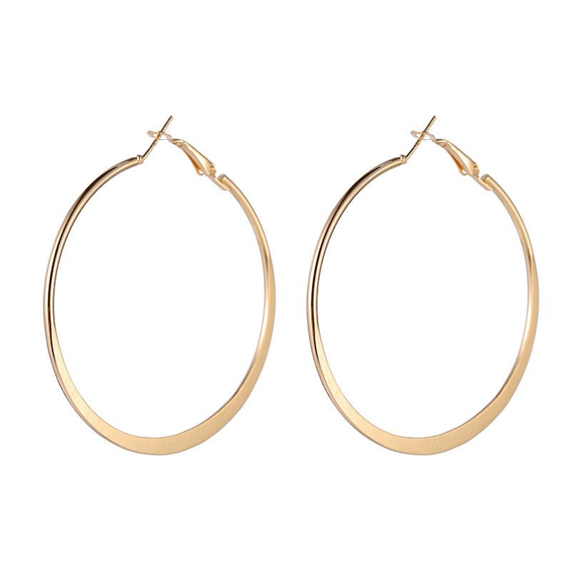 Fashion Big Circle Earrings Popular Simplicity-Jewearrings