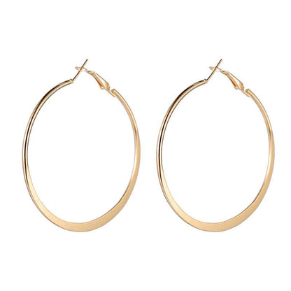 Fashion Big Circle Earrings Popular Simplicity-Jewearrings