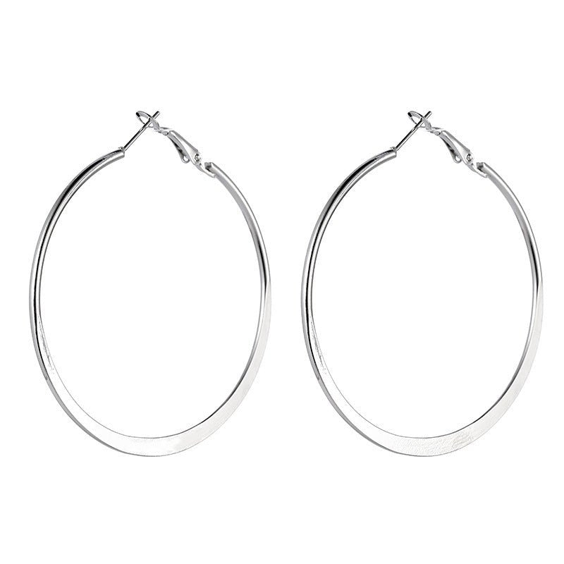 Fashion Big Circle Earrings Popular Simplicity-Jewearrings