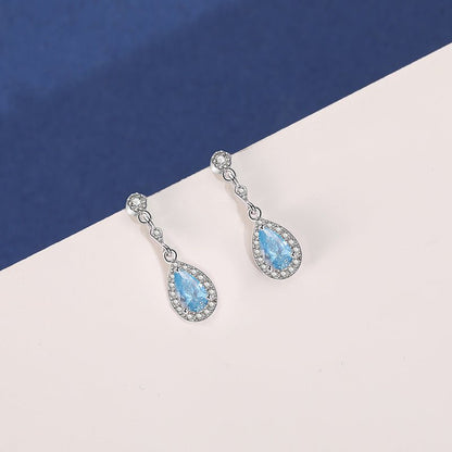 Fashion diamond set zircon Drop Earrings-Jewearrings