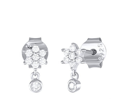 Fashion Diamond Stud Earrings-Jewearrings