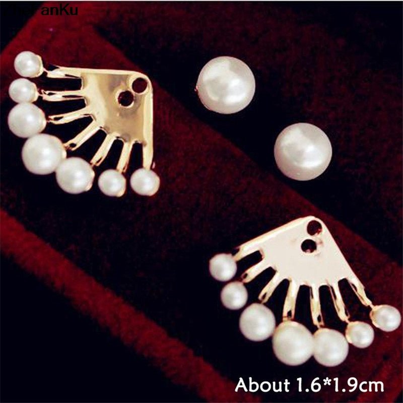 Fashion Earrings Post-hanging Earrings Simulated Pearl Stud Earrings Ear Clips-Jewearrings