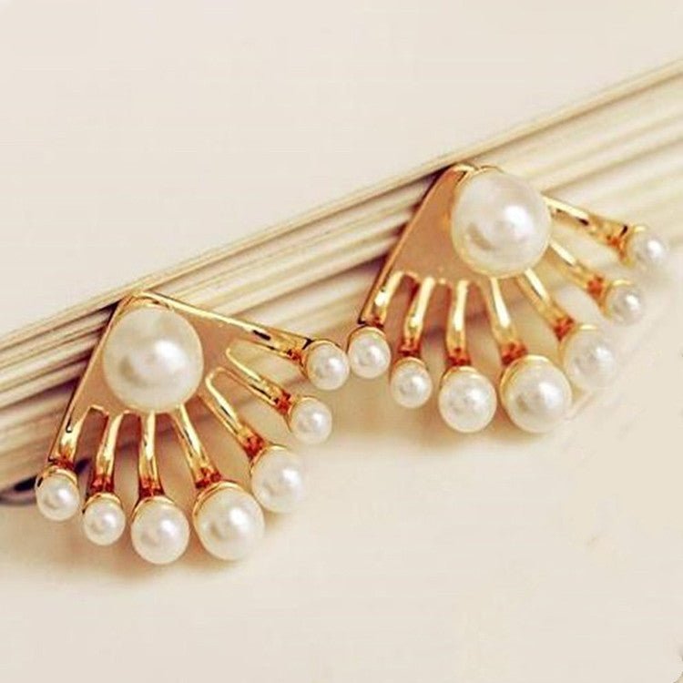 Fashion Earrings Post-hanging Earrings Simulated Pearl Stud Earrings Ear Clips-Jewearrings