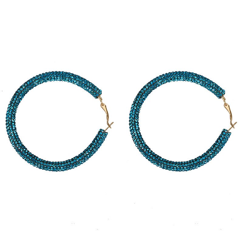 Fashion exaggerated big circle earrings-Jewearrings