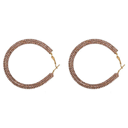 Fashion exaggerated big circle earrings-Jewearrings