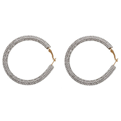 Fashion exaggerated big circle earrings-Jewearrings