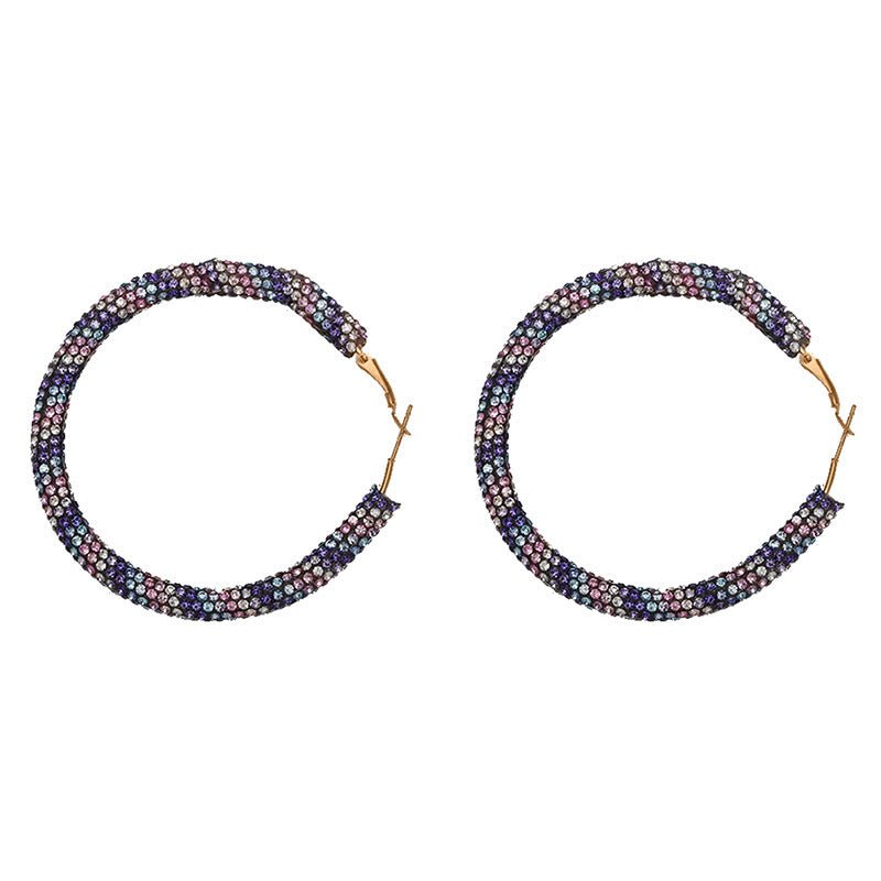 Fashion exaggerated big circle earrings-Jewearrings