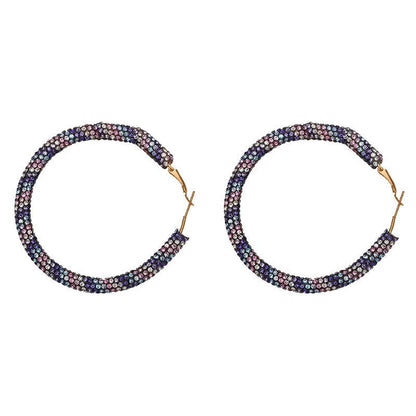 Fashion exaggerated big circle earrings-Jewearrings