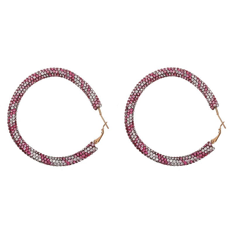 Fashion exaggerated big circle earrings-Jewearrings