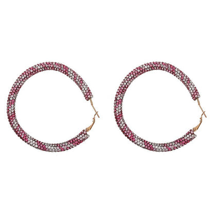 Fashion exaggerated big circle earrings-Jewearrings