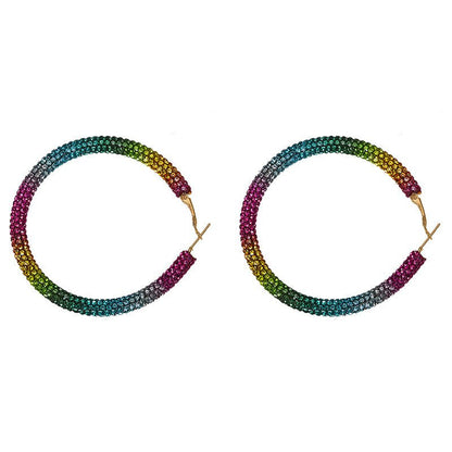 Fashion exaggerated big circle earrings-Jewearrings