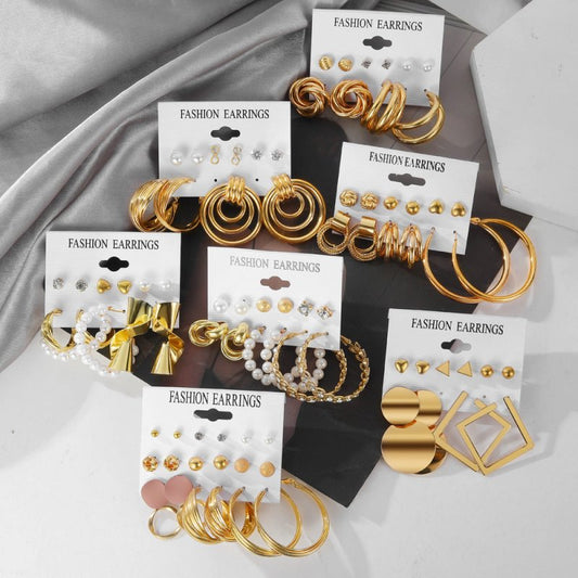 Fashion Exaggerated Big Hoop Earrings-Jewearrings