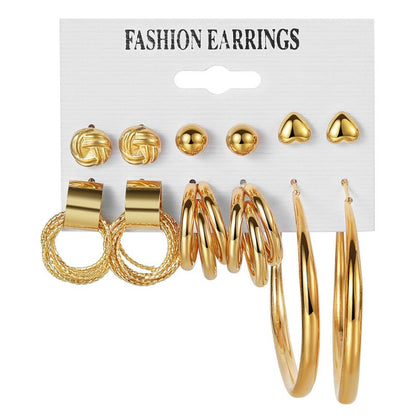 Fashion Exaggerated Big Hoop Earrings-Jewearrings