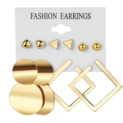 Fashion Exaggerated Big Hoop Earrings-Jewearrings