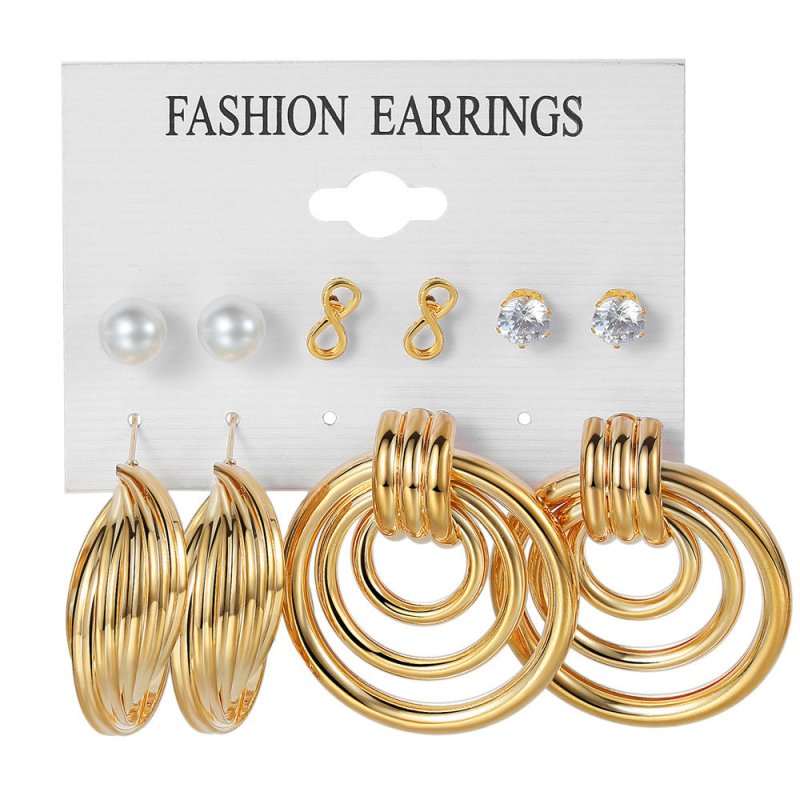 Fashion Exaggerated Big Hoop Earrings-Jewearrings