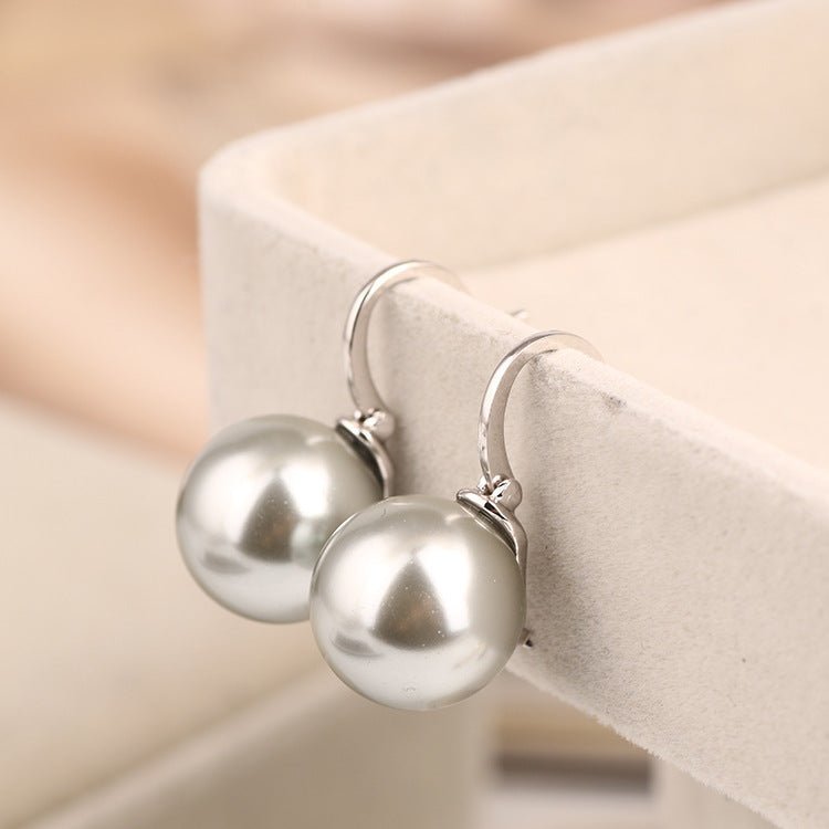 Fashion Explosion Single Pearl Ear Hoop Earring Women Earrings Jewelry-Jewearrings