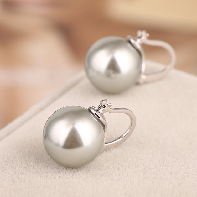 Fashion Explosion Single Pearl Ear Hoop Earring Women Earrings Jewelry-Jewearrings