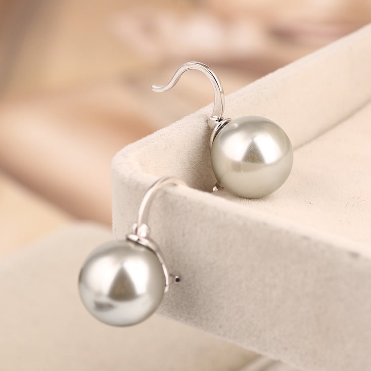 Fashion Explosion Single Pearl Ear Hoop Earring Women Earrings Jewelry-Jewearrings