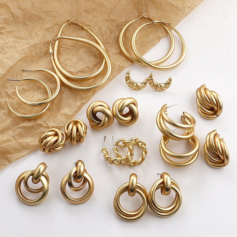 Fashion Gold Color Earrings For Women-Jewearrings