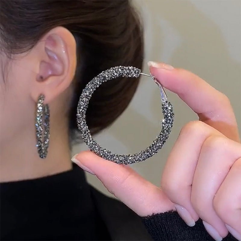 Fashion Highlight Light Luxury Hoop Earrings-Jewearrings