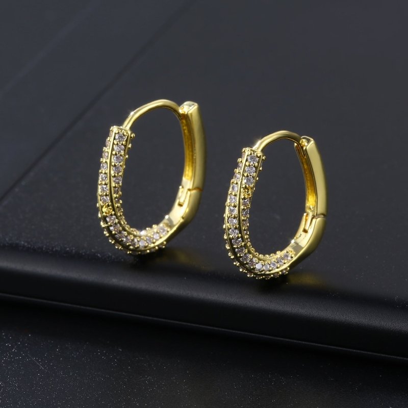 Fashion Hollow Gold Round Earrings-Jewearrings