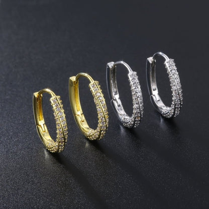 Fashion Hollow Gold Round Earrings-Jewearrings