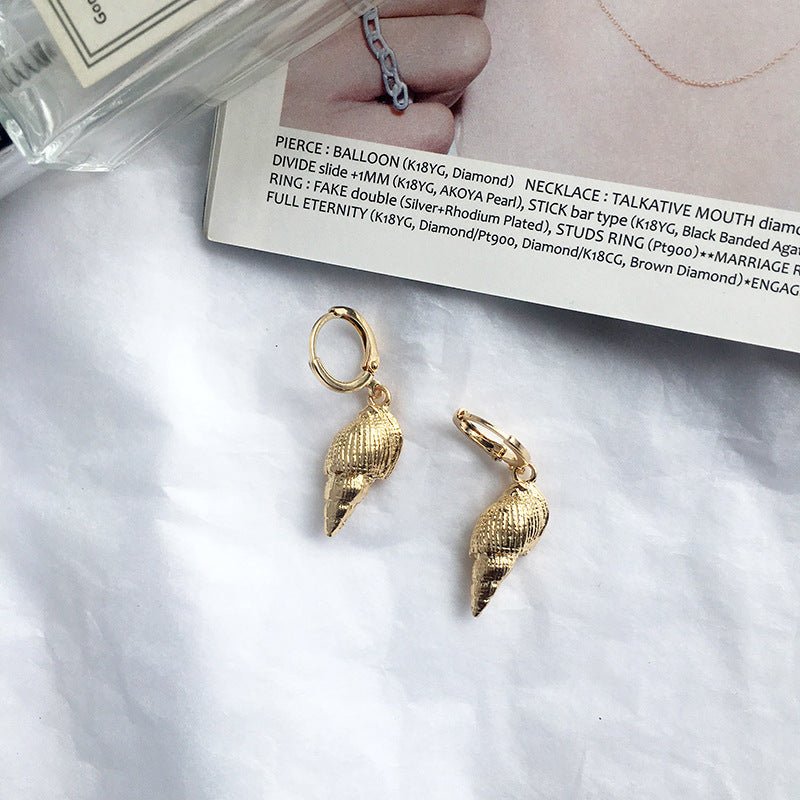 Fashion Jewelry Alloy Shell Earrings-Jewearrings