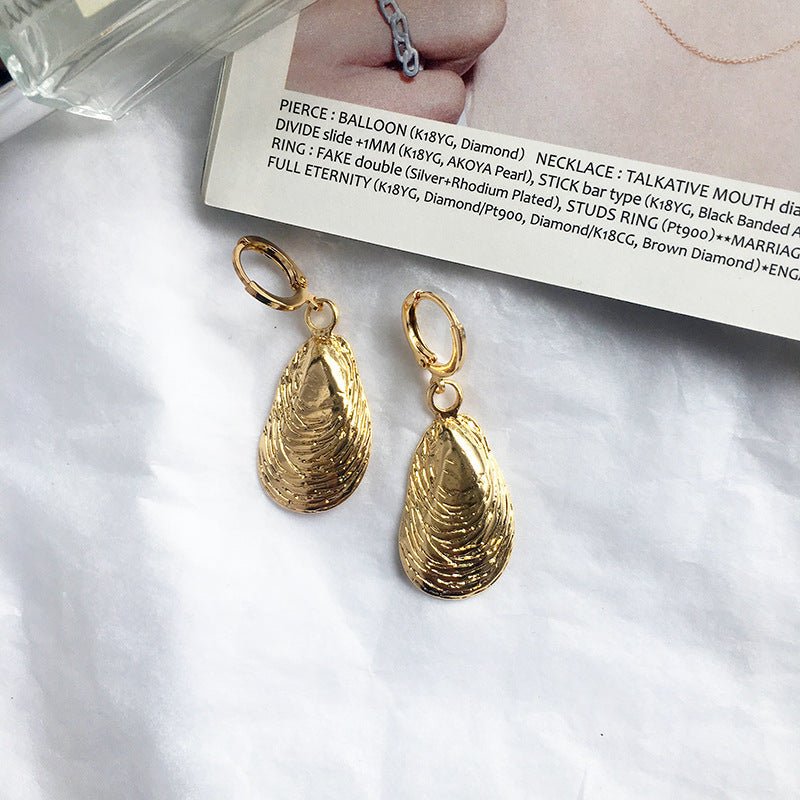 Fashion Jewelry Alloy Shell Earrings-Jewearrings