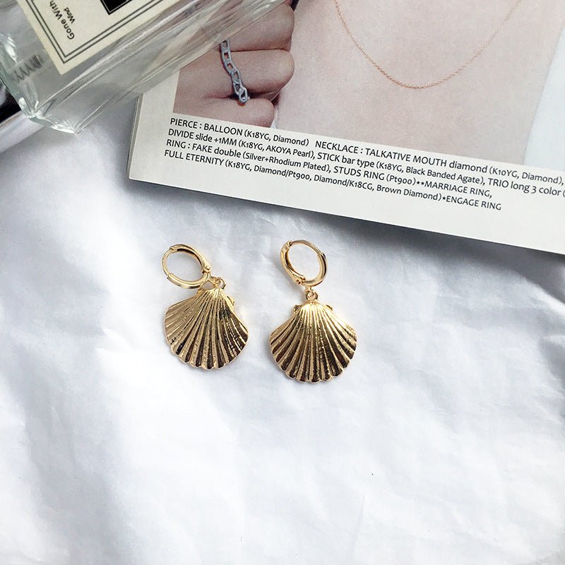 Fashion Jewelry Alloy Shell Earrings-Jewearrings