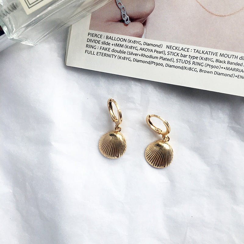 Fashion Jewelry Alloy Shell Earrings-Jewearrings