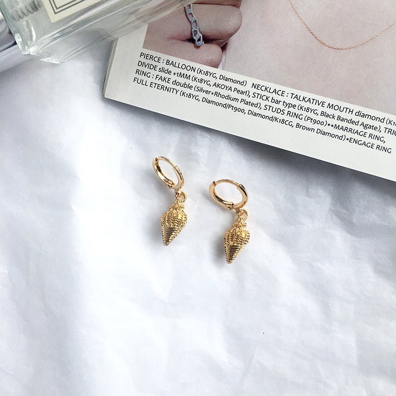 Fashion Jewelry Alloy Shell Earrings-Jewearrings