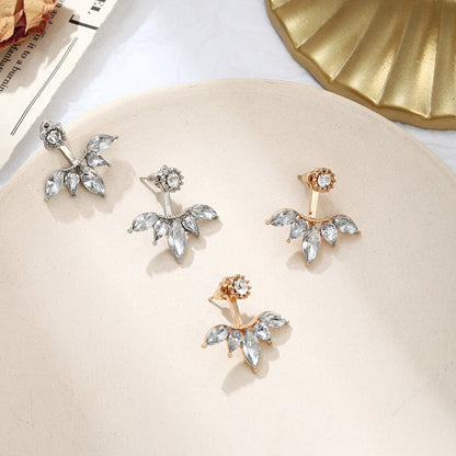 Fashion Jewelry Cute Cherry Blossoms Flower Stud Earrings For Women Cute Jewelry Several Peach Blossoms Earrings-Jewearrings