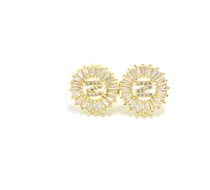 Fashion Letter Earrings for Women Gold Studs Jewelry-Jewearrings