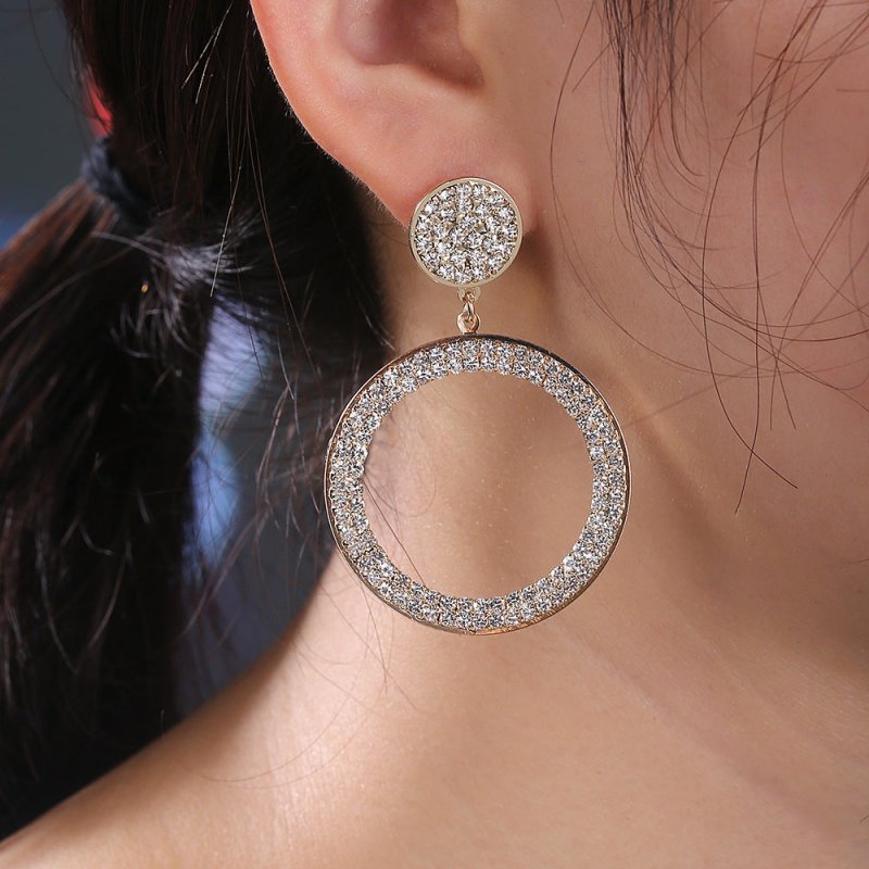 Fashion Nightclub Sexy Temperament Goddess Big Circle Wild Big Earrings-Jewearrings