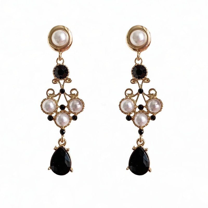 Fashion Pearl Drop Lolita Earrings Ear Clip-Jewearrings