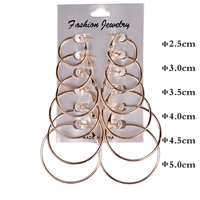 Fashion Simple Punk Earrings With Big Earrings-Jewearrings