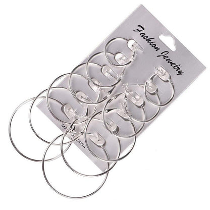 Fashion Simple Punk Earrings With Big Earrings-Jewearrings