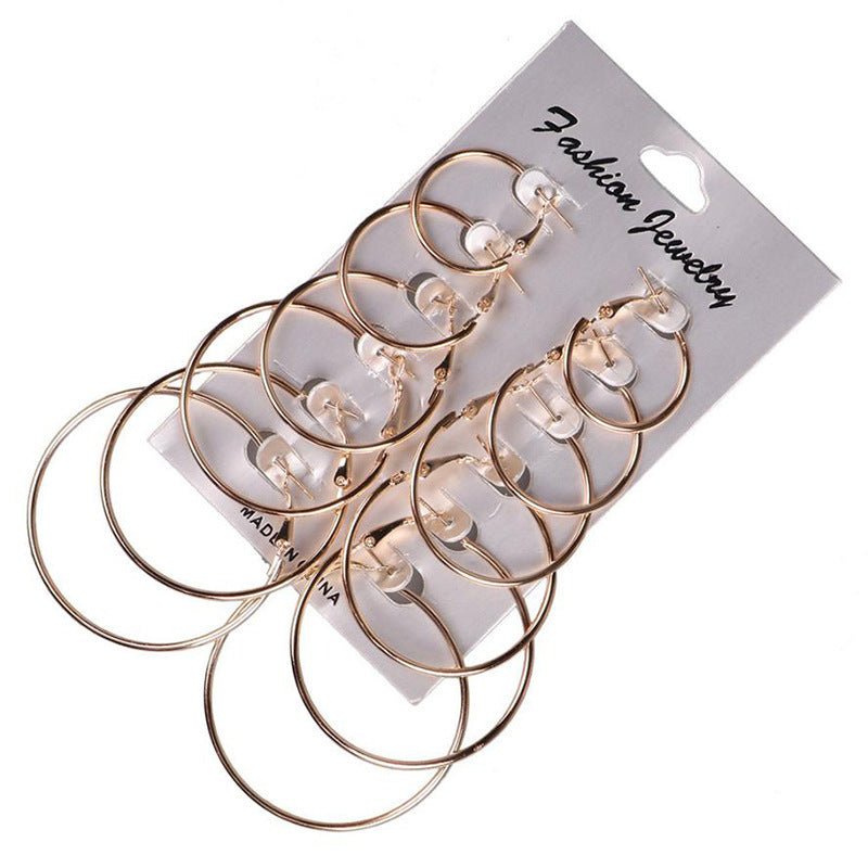 Fashion Simple Punk Earrings With Big Earrings-Jewearrings