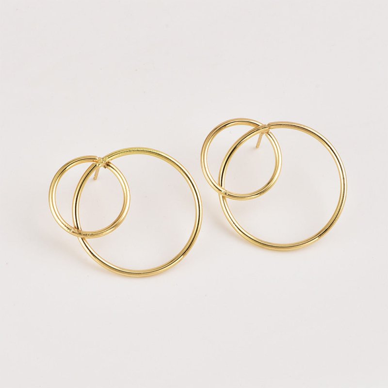 Fashion Simple Shape Trend 8 Word Ear Hoop Earrings-Jewearrings