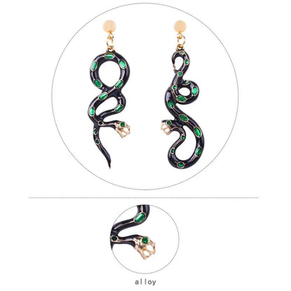 Fashion Snake Shape Earrings-Jewearrings