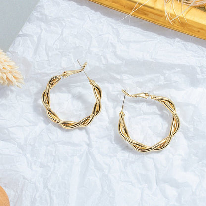 Fashion Vintage Declaration Gold Pendant Earrings-Jewearrings